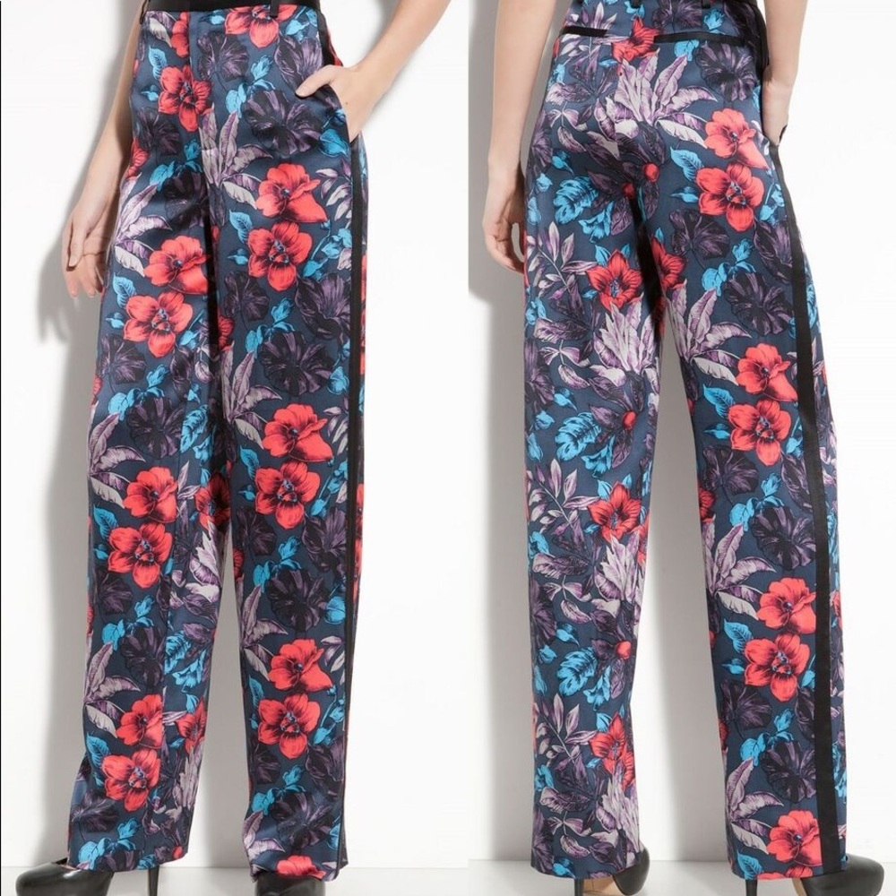 Marc by Marc silk tuxedo Havana pants